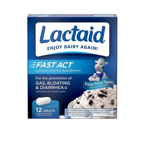 Lactaid Fast Act Caplets – 12 ea